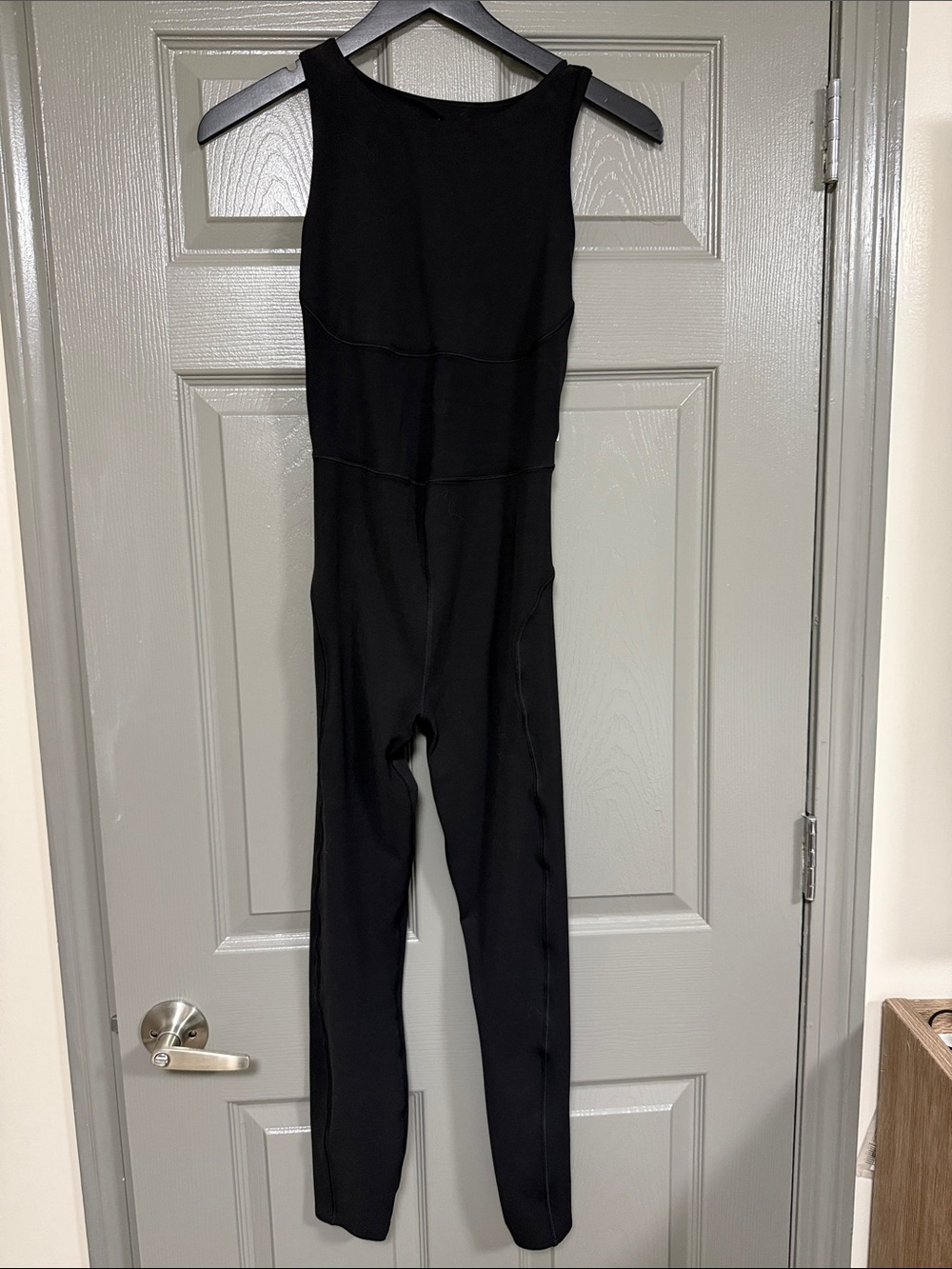 Vuori Black Sleeveless Jumpsuit Romper